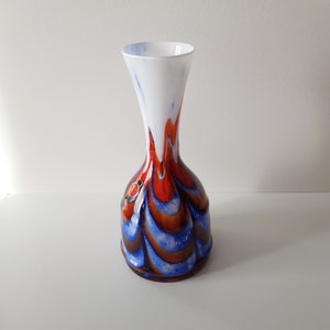 Carlo Moretti | Vintage opaline glass vase for Murano | Italy 1970s