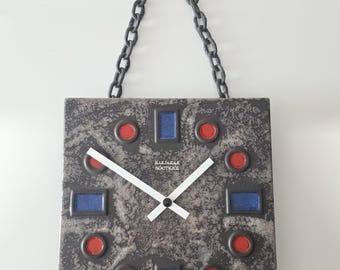 Kienzle Keramik-Wanduhr Modell „Boutique“, Deutschland 1970er Jahre