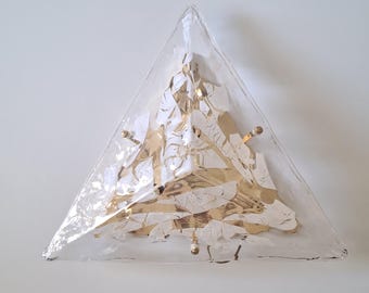 Mid-century modern wall or ceiling light made of Murano glass in the style of La Murrina, Italy, 1970s
