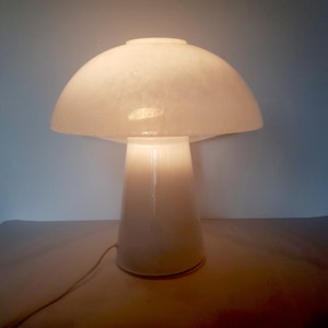 Extra large table lamp made of mouth-blown Murano glass, Limburg Germany 70s image 1