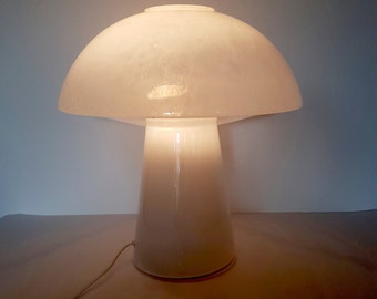 Extra large table lamp made of mouth-blown Murano glass, Limburg Germany 70s