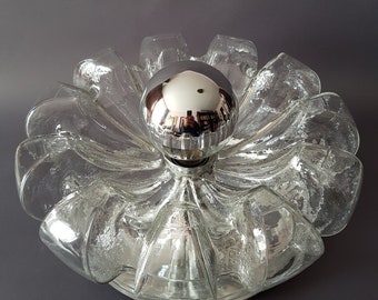 Very rare and extra large Peill & Putzler wall lamp ceiling lamp Germany 70s