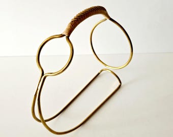 Bottle holder in the style of Carl Auböck, Austria, 1950s