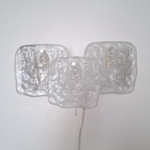 J.T. Kalmar Murano glass wall lamp, Austria 1960s
