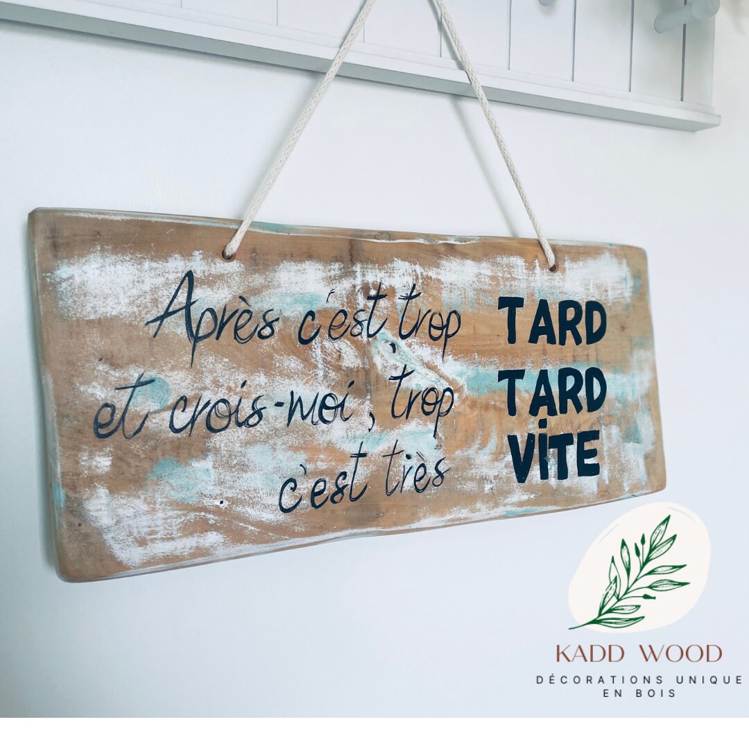 Pancarte en Bois Unique