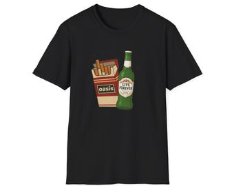 liam gallagher cigarettes & alcohol Budweiser Oasis T Shirt. Cigarettes and Alcohol. Liam Gallagher
