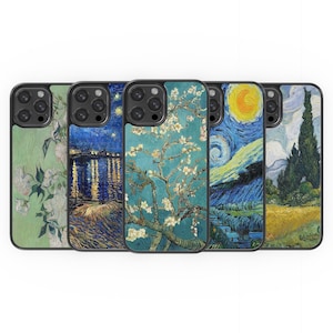 Vincent Van Gogh Phone Case Iconic Art Cover fit for iPhone 15 14 13 12 11 Pro Max Mini iPhone 7 8 Plus XR Samsung S22 S21 s23 Ultra, Google