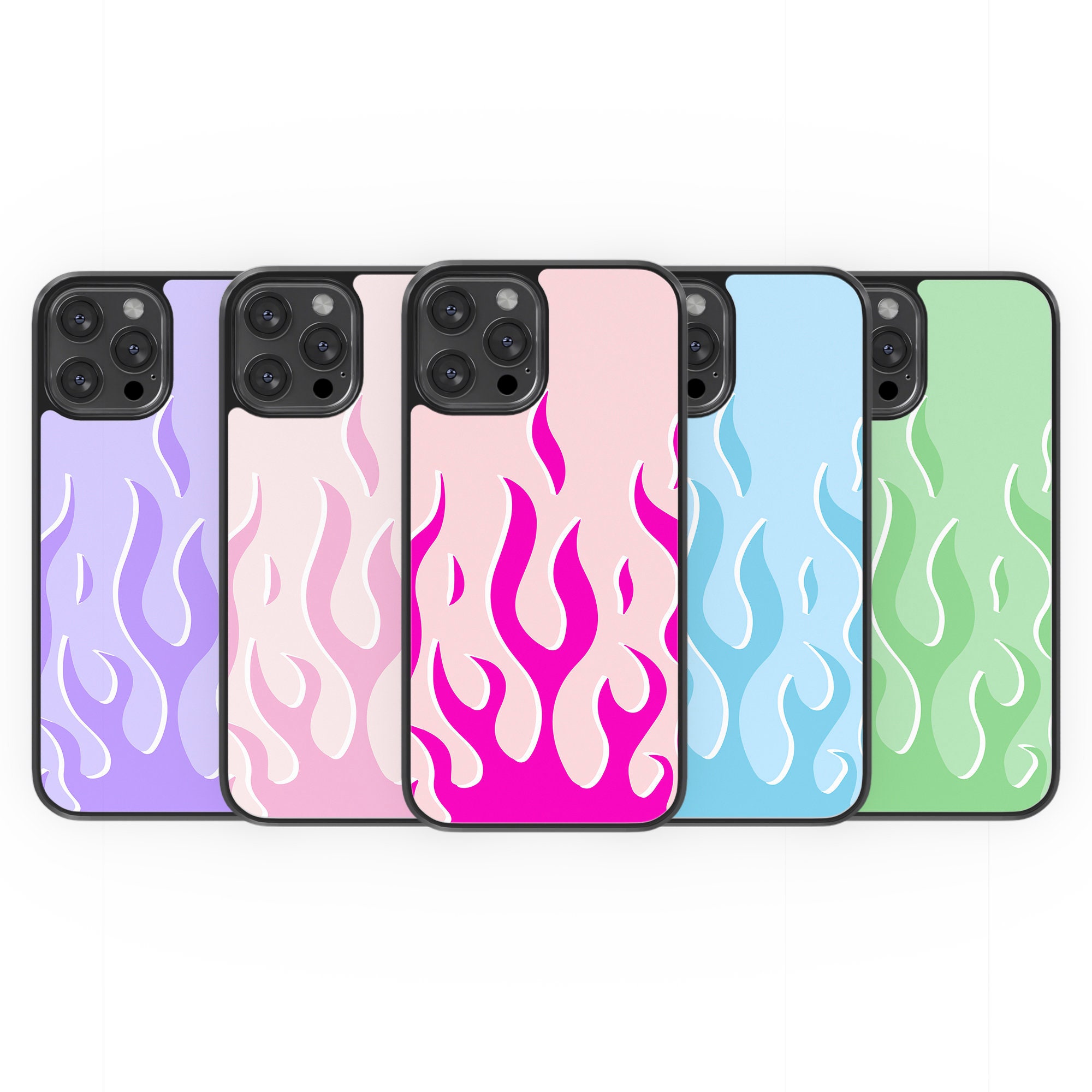 Aesthetic Phone Case Iphone, Samsung, Huawei, Y2K, Trendy, Cute, Kawaii,  Cow Print, Butterfly, Flame, Coquette, Preppy, Downtown Girl 