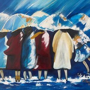 Chicas en la Lluvia