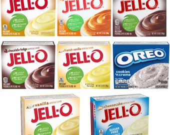 Jell-O - Postres de pudín instantáneo - (110 g) - ¡Varios sabores!