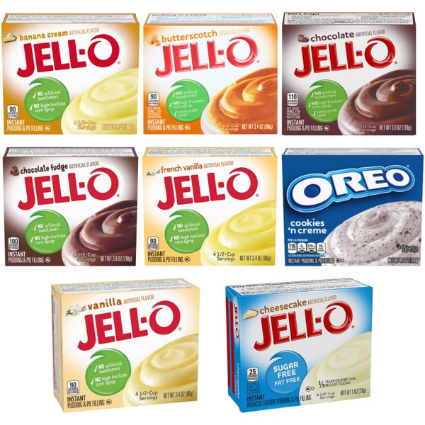 Jell-O -Instant Pudding Desserts - (110g) - Various Flavours!