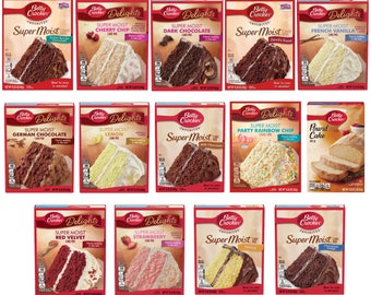 Betty Crocker Super Feuchter Kuchenmix - Verschiedene Geschmacksrichtungen!