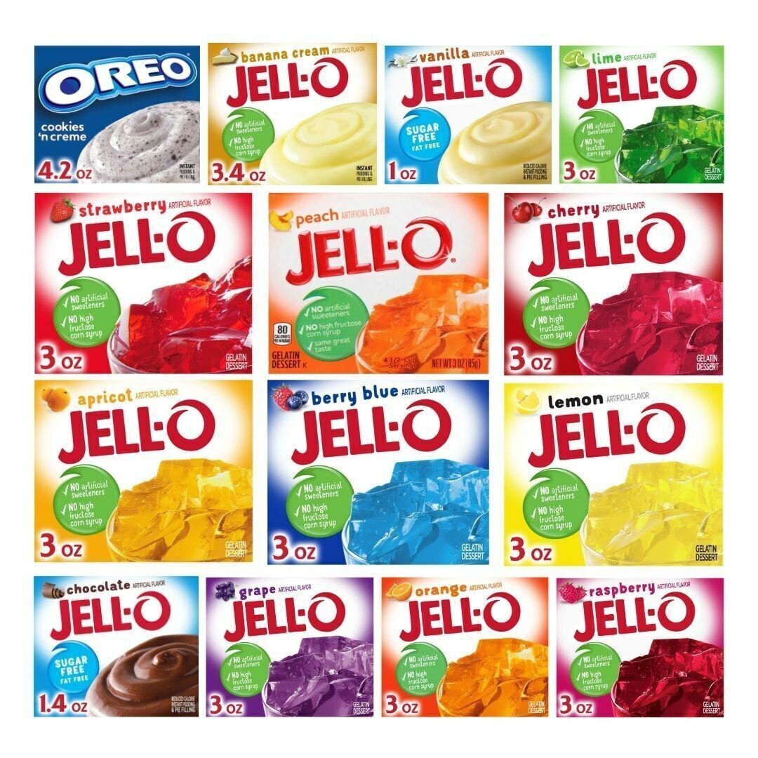 Jello Gelatin Desserts 3oz 85g Various Flavours Etsy