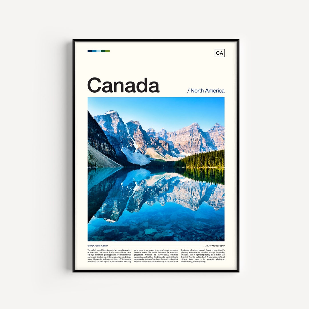 Canada Print, Canada Poster, Canada Wall Art, Canada Travel Poster