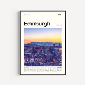 Edinburgh Print, Edinburgh Scotland, Edinburgh Skyline, Edinburgh Art, Scotland Art, Scotland Poster, Edinburgh Gift, Edinburgh Poster