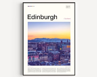 Edinburgh Print, Edinburgh Schottland, Edinburgh Skyline, Edinburgh Kunst, Schottland Kunst, Schottland Poster, Edinburgh Geschenk, Edinburgh Poster