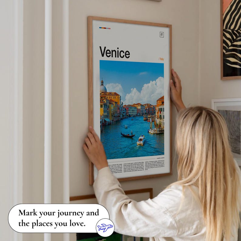 Venice Art, Venice Italy, Venice Canal, Venice Photo, Venice Travel, Italy Poster, Venice Artwork, Venice Skyline, Venice Posters image 2