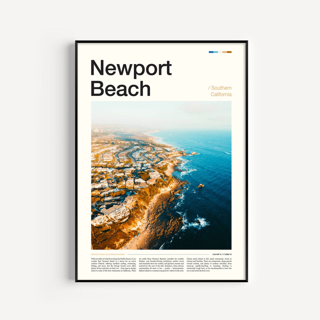 Newport Beach Print, Newport Beach Poster, Newport Beach Art Print