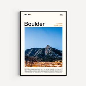 Boulder Print, Boulder Poster, Boulder Art Print, Boulder Wall Art, Boulder Artwork, Boulder Photo, Boulder Photography, Boulder Travel