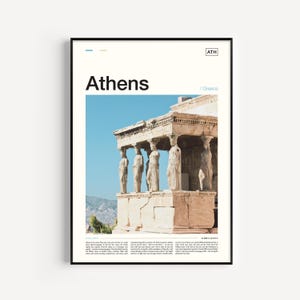 Athens Print, Athens Poster, Athens Greece, Athens Wall Art, Athens Art, Greece Poster, Greece Wall Art, Greece Print Athens Gift Greece Art
