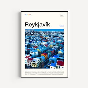 Reykjavik Print, Reykjavik Poster, Reykjavik Wall Art, Reykjavik Art, Reykjavik Iceland, Reykjavik Photo, Iceland Print, Iceland Poster