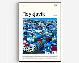 Reykjavik Print, Reykjavik Poster, Reykjavik Wandkunst, Reykjavik Kunst, Reykjavik Island, Reykjavik Foto, Island Print, Island Poster