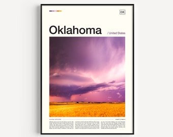 Oklahoma Print, Oklahoma Poster, Oklahoma Wall Art, Oklahoma Art Print, Oklahoma Artwork, Oklahoma Photo, Oklahoma Decor, Oklahoma Travel