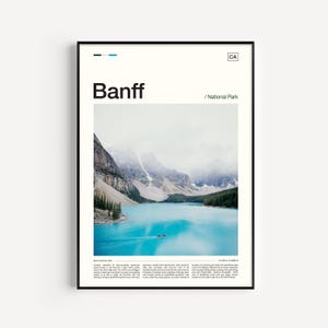 Banff Print, Banff National Park Poster, Banff Wall Art, Banff Poster, Canada Poster, Banff Art, National Park Poster, Banff Canada, Alberta