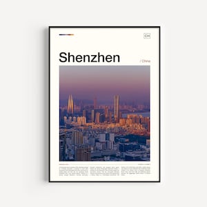 Shenzhen Poster, China Art, China Poster, Travel Poster, China Print, Shenzhen Photo, China Wall Art, Shenzhen Art, Shenzhen Artwork