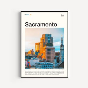 Sacramento Print, Sacramento Poster, Sacramento Wall Art, Sacramento Art Print, Sacramento Artwork, Sacramento Photo, California Print