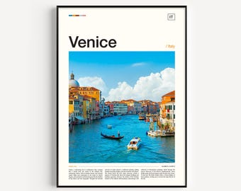 Venice Art, Venice Italy, Venice Canal, Venice Photo, Venice Travel, Italy Poster, Venice Artwork, Venice Skyline, Venice Posters
