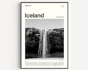 Iceland Print, Black and White, Iceland Poster, Iceland Landscape, Iceland Wall Art, Iceland Art Print, Iceland Photography, Iceland Decor