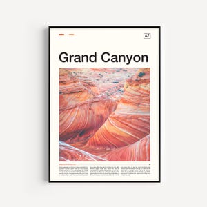 Grand Canyon National Park Poster, Arizona Travel Print