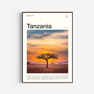 Tanzania Print, Tanzania Poster, Tanzania Wall Art, Tanzania Art Print, Tanzania Decor, Tanzania Africa, Tanzania Photo, Tanzania Artwork