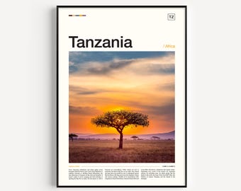 Tanzania Print, Tanzania Poster, Tanzania Wall Art, Tanzania Art Print, Tanzania Decor, Tanzania Africa, Tanzania Photo, Tanzania Artwork