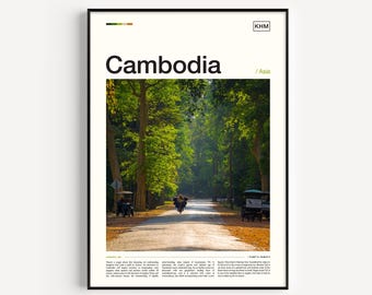 Cambodia Travel Photography Print, Landscape Wall Art