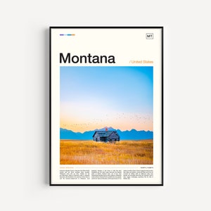 Montana Print, Montana Poster, Montana Wall Art, Montana Art Print, Montana Travel, Montana Photography, Montana Photo, Montana Decor