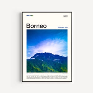 Borneo Print, Borneo Poster, Borneo Art Print, Borneo Wall Art, Borneo Photo, Borneo Photography, Borneo Travel, Borneo Artwork