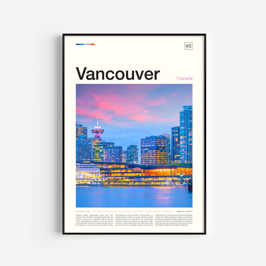 Vancouver Skyline, Vancouver Photo, Vancouver Travel, Vancouver Art