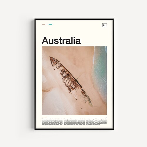 Australia Print Australia Poster Australia Wall Art Etsy