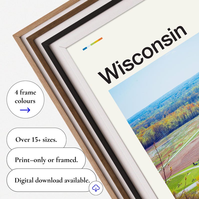Wisconsin Print, Wisconsin Poster, Wisconsin Wall Art, Wisconsin Art Print, Wisconsin Artwork, Wisconsin Photo, Wisconsin Photography image 4