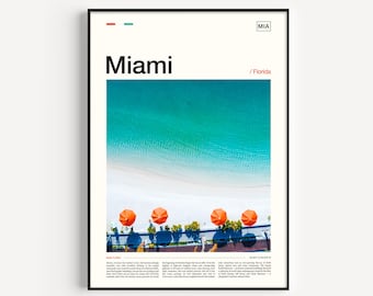 Miami Print, Miami Poster, Miami Beach Print, Miami Wall Art, Miami Art, Florida Print, Miami Artwork, Florida Wall Art, Miami Photo