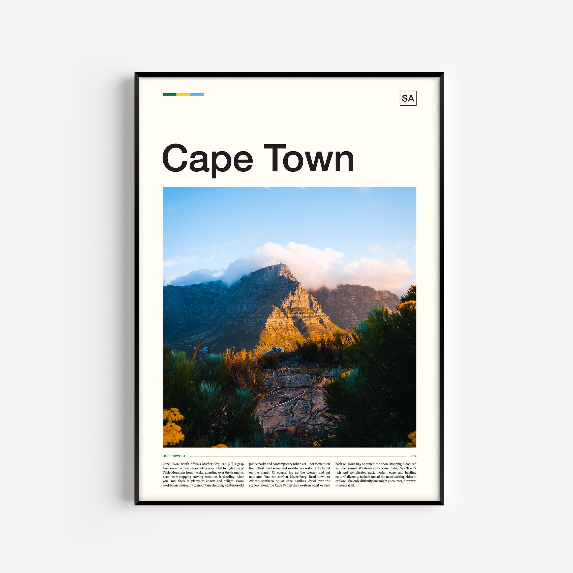 Cape Town Print Cape Town Art Cape Town Poster Cape Town Etsy Hong Kong