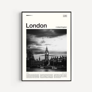 London Druck, schwarz weiß, London Poster, London Wandkunst, London Kunstdruck, London Reiseplakat, London Dekor, London Foto