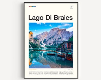 Lago Di Braies Print, Lago Di Braies Poster, Prager Wildsee Print, Prager Wildsee Poster, Lago Di Braies Wall Art, Lago Di Braies Art Print