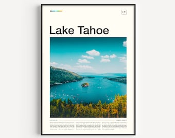 Lake Tahoe Print, Lake Tahoe Poster, Lake Tahoe Wall Art, Lake Tahoe Art Print, Lake Tahoe Artwork, Lake Tahoe Photo, Lake Tahoe Travel Art