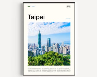 Taipei Print, Taipei Poster, Taipei Wall Art, Taipei Art Print, Taipei Artwork, Taipei Decor, Taiwan Print, Taiwan Poster, Taiwan Wall Art
