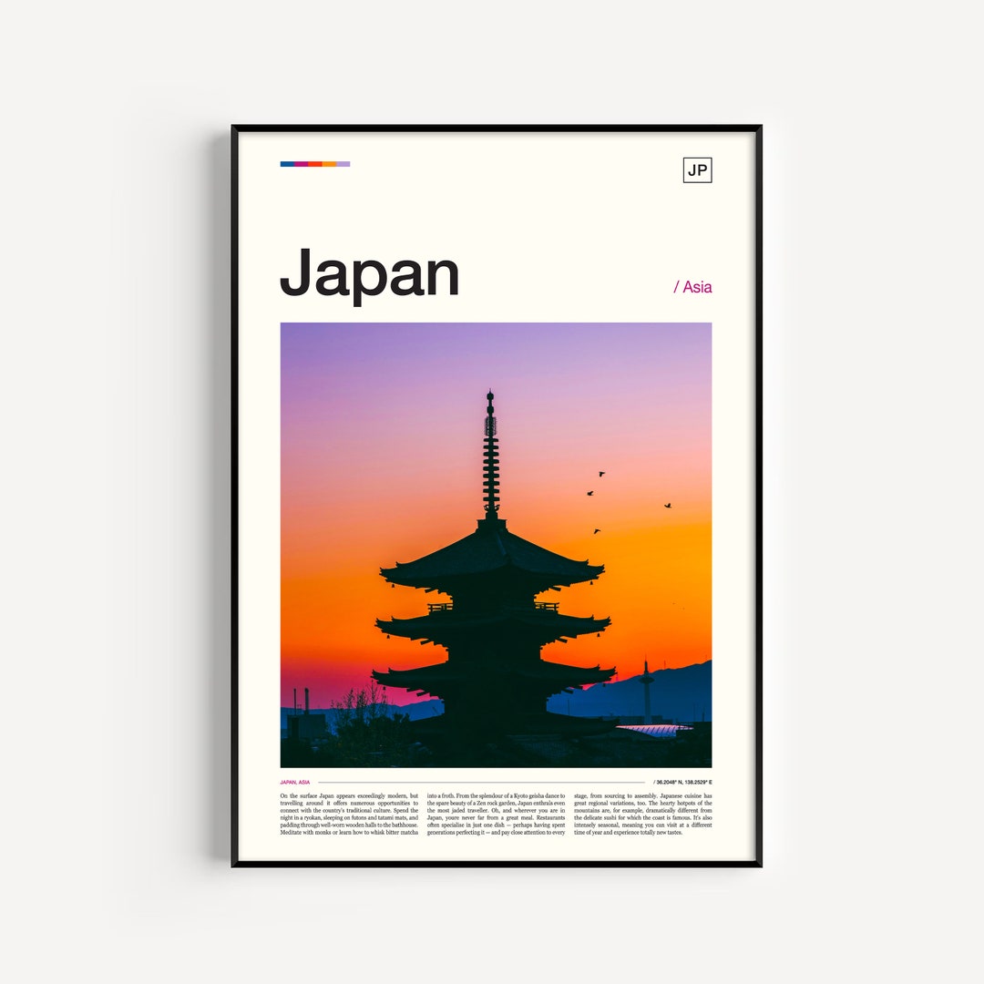 Japan Print, Japan Wall Art, Japan Poster, Japanese Poster, Japan Art