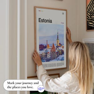 Estonia Print, Estonia Poster, Estonia Wall Art, Estonia Art Print, Estonia Photo, Estonia Photography, Estonia Decor, Estonia Skyline image 2