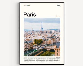 Paris Eiffel Tower Photo Poster: France Travel Wall Art